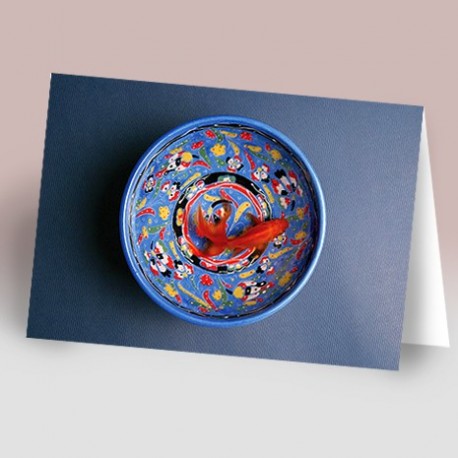 کارت پستال 14.5×21 (کاسه و ماهي)
