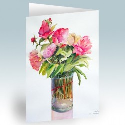 کارت پستال 14.5×21 (گل رز آبرنگ)